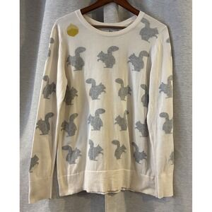 G.H Bass Squirrel All Over Print Long Sleeve Size Large